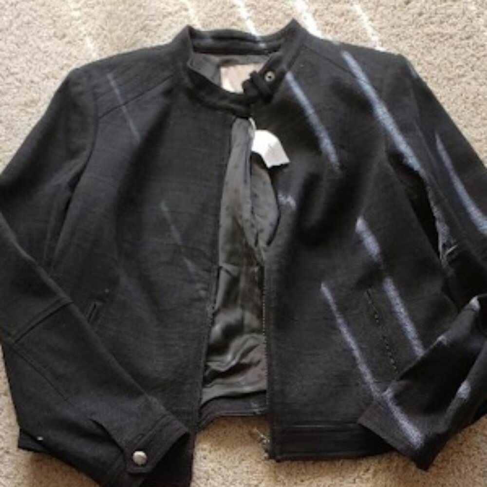 Banana Republic Black Zipper Cotton jacket